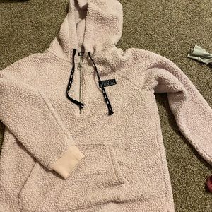 PINK sherpa hoodie